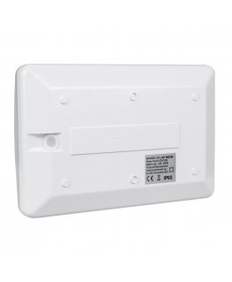 Wall lamp MACLEAN MCE292W LED lamp house number with twilight sensor 950lm 12W IP65 resistant to solar radiation UV-proof white