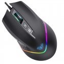 Aula F805 Multi-krāsu apgaismojuma Vada Spēļu Optiskā pele 7 pogas 800-6400dpi 4000FPS 32ips Melna Aula F805 Multi-krāsu apgaismojuma Vada Spēļu Optiskā pele 7 pogas 800-6400dpi 4000FPS 32ips Melna