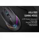 Aula F805 Multi-krāsu apgaismojuma Vada Spēļu Optiskā pele 7 pogas 800-6400dpi 4000FPS 32ips Melna Aula F805 Multi-krāsu apgaismojuma Vada Spēļu Optiskā pele 7 pogas 800-6400dpi 4000FPS 32ips Melna