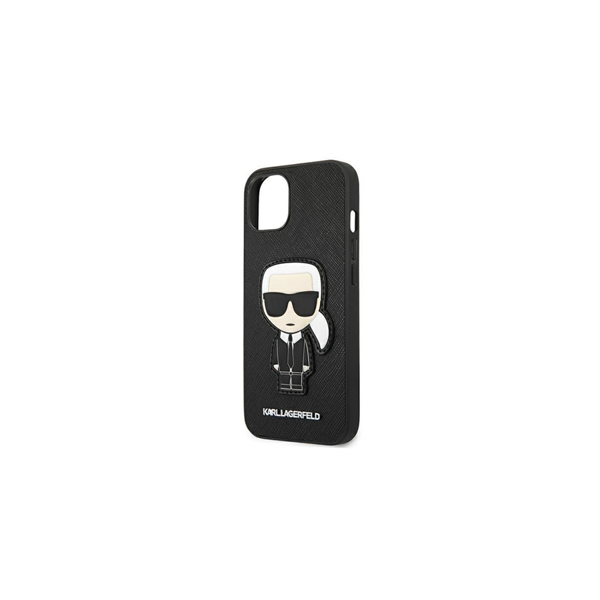 Karl Lagerfeld Hardcase Saffiano Ikonik Karl`s Patch KLHCP13SOKPK Back Cover, Apple, iPhone 13 mini, – 7
