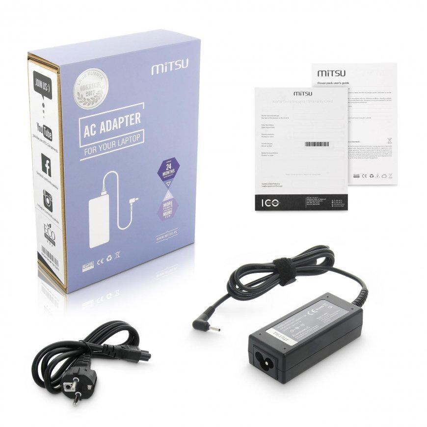 Mitsu Charger / power adapter 19v 3.42a (4.0x1.35) - Asus 65W – 5