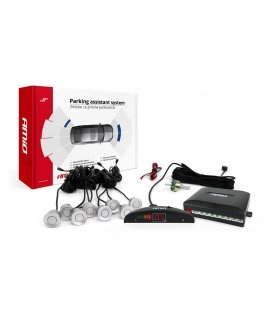 Amio Reverse Parking Sensor Kit LED 8 Silver Sensors