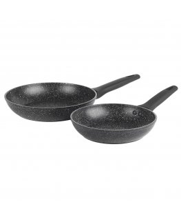 Russell Hobbs RH00490MOB 20&24CM MARBLE FRYPAN - BLACK