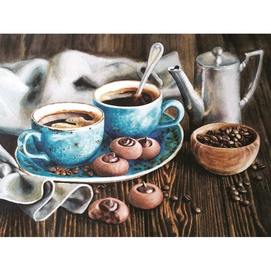 Beldizart Diamond painting set Coffee Romance