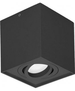 Lubinis šviestuvas Lubų lempa Orno CAROLIN DLS GU10 downlight max 35W, IP20, kvadratas, juoda,AD-OD-6145BGU10