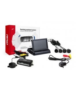 Amio Parkavimo jutiklių rinkinys tft02 4,3 colio su kamera hd-305-led 4 juodais jutikliais