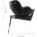 Britax Romer Dualfix M PLIUS sukamasis automobilio krėslas ~ 0 –18 kg ¦ Midnight Pilkas