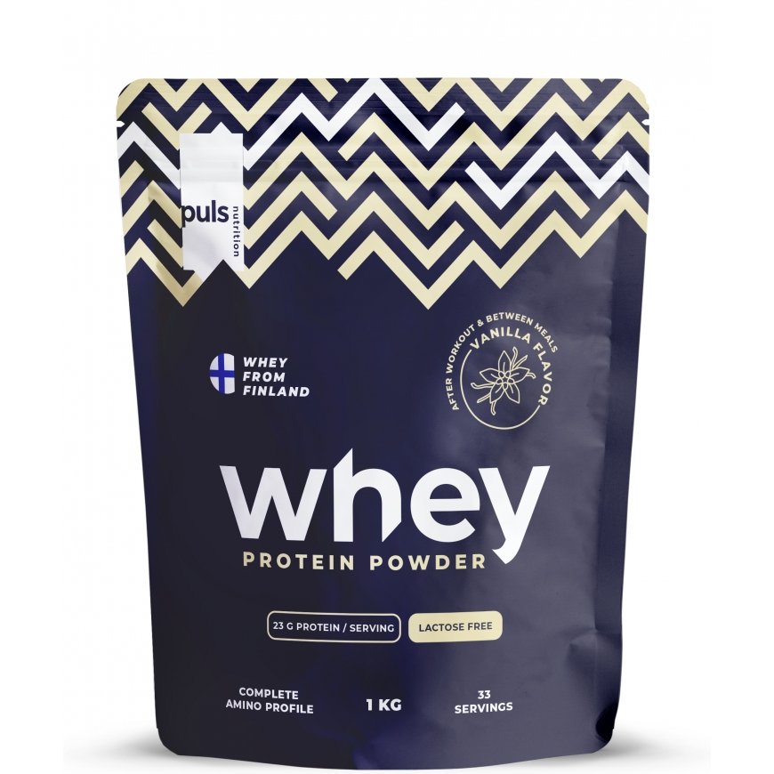 PULS Whey Vanilla -proteiinijauhe, 1 kg