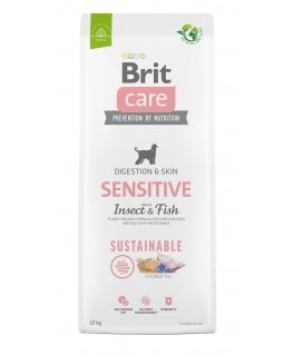 BRIT Care Dog Sustainable Sensitive Insect & Fish - dry dog food - 12 kg