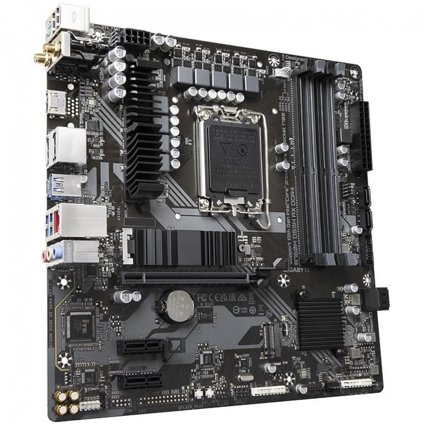 Laptop Motherboard|GIGABYTE|Intel B760 Express|LGA1700|Micro-ATX|Memory DDR4|Memory slots 4|2xPCI-Ex – 8