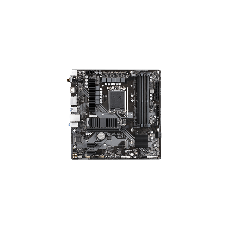 Mainboard GIGABYTE Intel B760 Express LGA1700 Micro-ATX Memory DDR4 Memory slots 4 2xPCI-Express 3.0 – 11