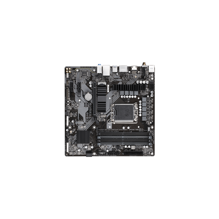 Laptop Motherboard|GIGABYTE|Intel B760 Express|LGA1700|Micro-ATX|Memory DDR4|Memory slots 4|2xPCI-Ex – 14