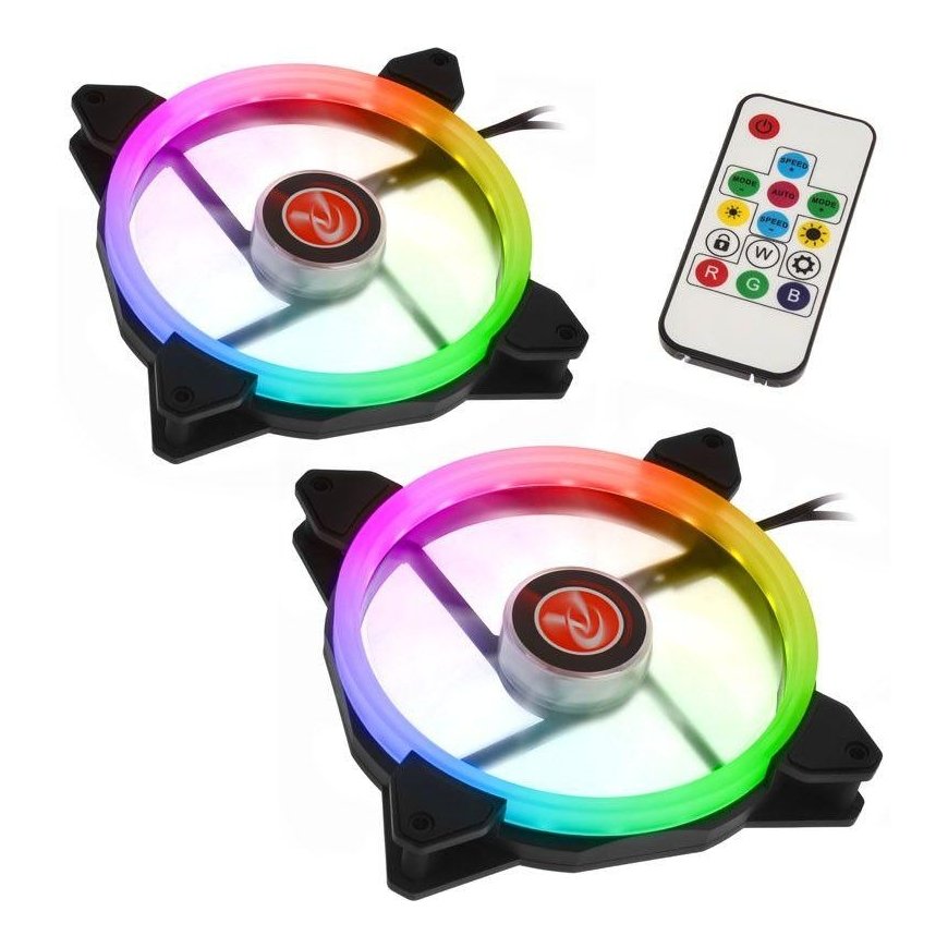 Wentylator Raijintek IRIS 14 vaivorykštės RGB 2 paketas (0R400049) – 5