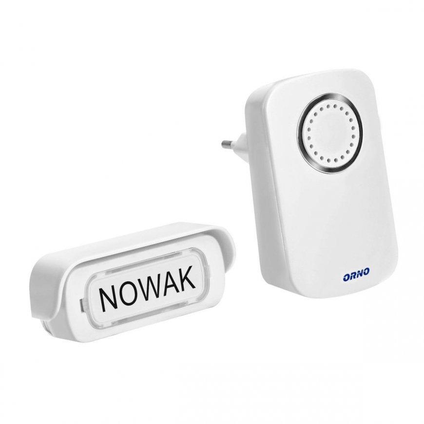 Orno ERATO AC wireless doorbell, network learning system, 32 tones, 100m – 2