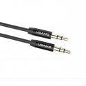 Usams YP-01 Premium Audio Flexible Cable Aux Jack 3.5mm male to 3.5mm male 1m Black