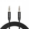 Usams YP-01 Premium Audio Flexible Cable Aux Jack 3.5mm male to 3.5mm male 1m Black