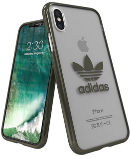 Adidas Clear Case Silicone Case for Apple iPhone X / XS Transparent - Black (EU Blister)