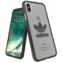 Adidas Clear Case Silicone Case for Apple iPhone X / XS Transparent - Black (EU Blister)