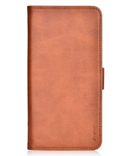 Devia Magic 2 in 1 High Quality Leather Book Case For Apple iPhone X / XS Brown