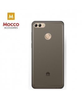 Mocco Ultra Back Case 0.3 mm Aizmugurējais Silikona Apvalks Priekš Huawei P20 Caurspīdīgs-Melns