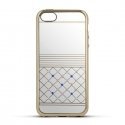 Beeyo Luxury Silicone Back Case For Samsung G930 Galaxy S7 Transparent - Gold