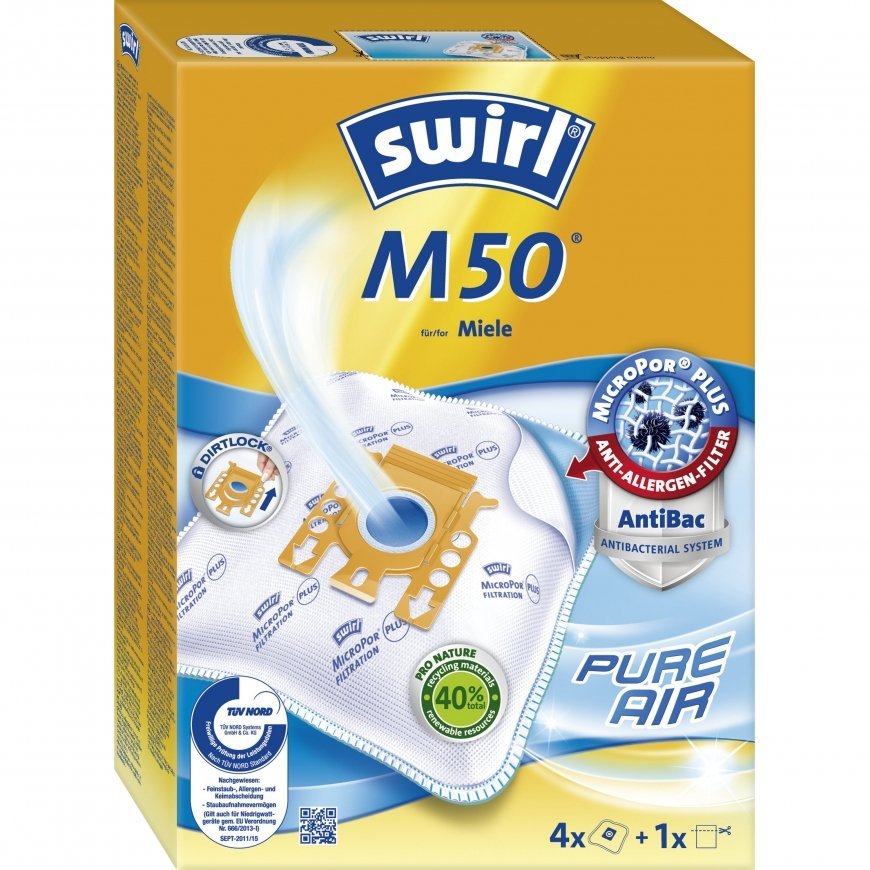 Swirl M50 Mirco Por putekļsūcēja maiss
