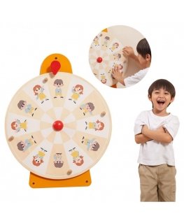 Viga Toys VIGA Sienų lentelės ratas Rodyti Emocijas ir Išrašyti veidus