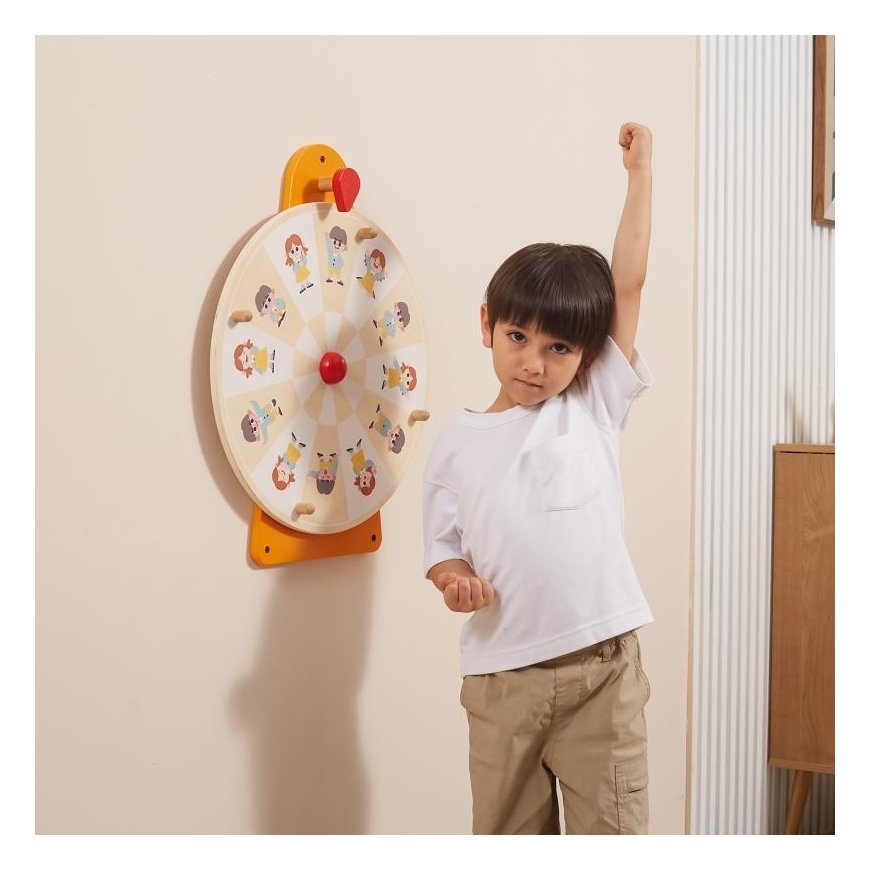 Viga Toys VIGA Wall Table Circle Show Emotions and Draw Faces – 5