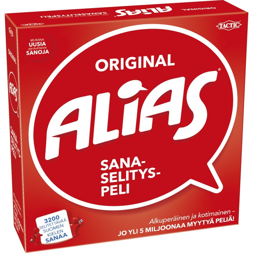 Tactic board game Alias in Finnish