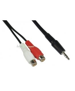 Fuj: tech 2 x RCA ieliktnis - 3,5 mm vīriešu kabelis, 2 m