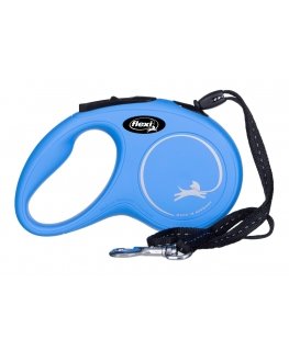 Flexi New Classic, S, 5 m, blue cord puller