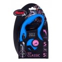 Flexi New Classic, S, 5 м, синий шнур, съемник Flexi New Classic, S, 5 м, синий шнур, съемник