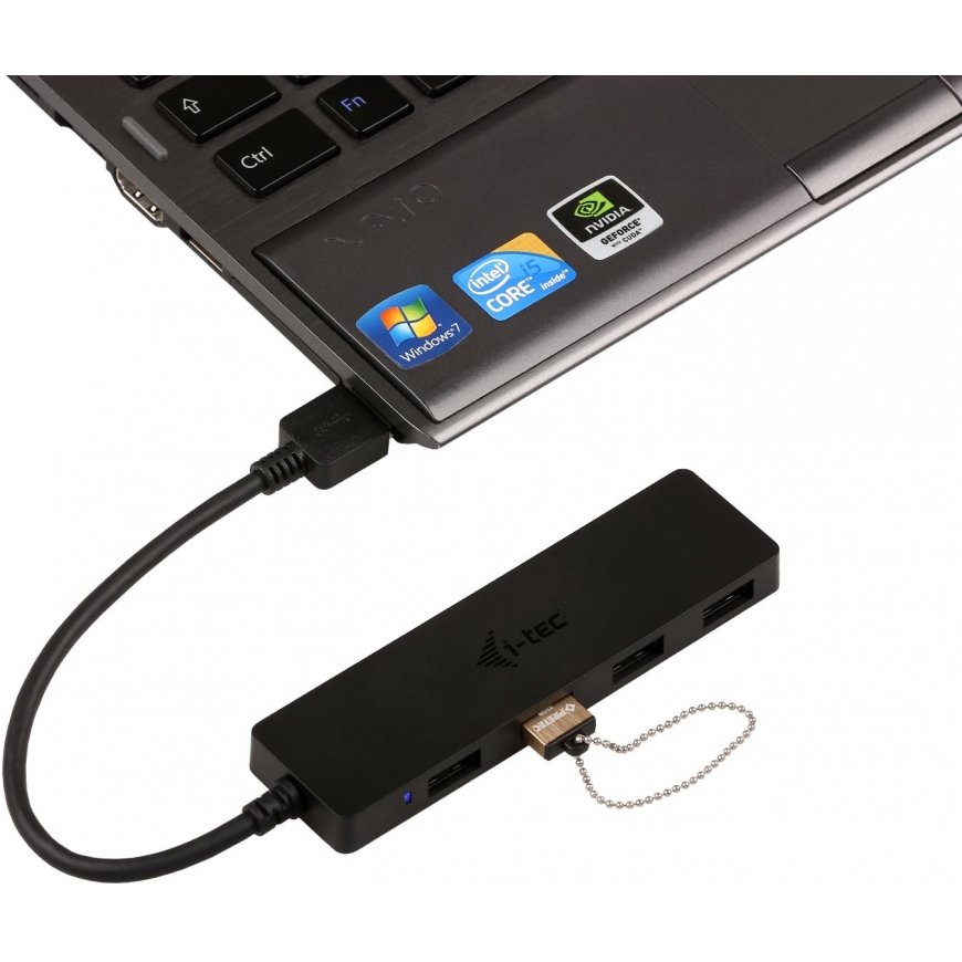 I-tec Advance U3HUB404 interface hub USB 3.2 Gen 1 (3.1 Gen 1) Type-A 5000 Mbit/s Black – 5