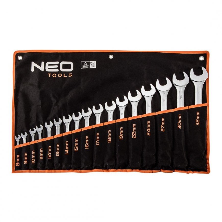 Neo Kombinuotų veržliarakčių rinkinys 8-32mm 17 vnt. (09-753) – 3