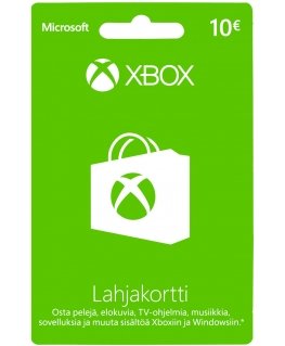 Microsoft Xbox / Windows dāvanu karte 10 eiro, aktivizācijas karte