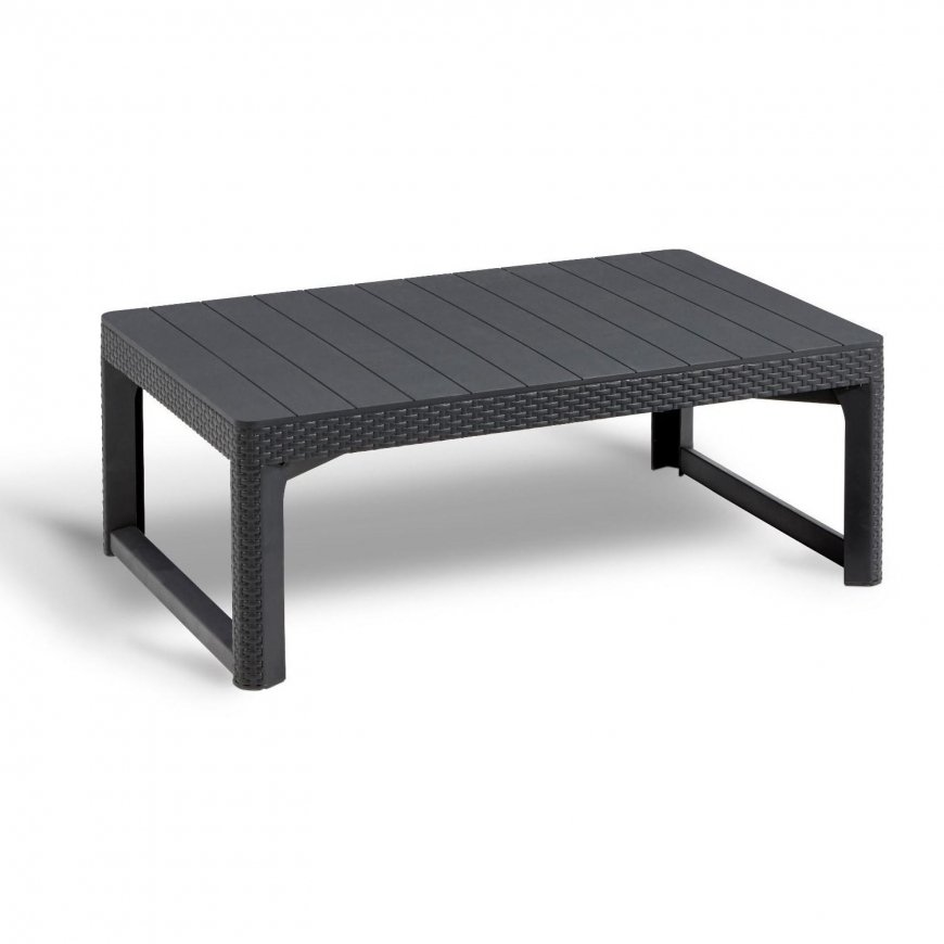 Stół dwupozycyjny Keter Allibert Rattan Lyon graphite – 2