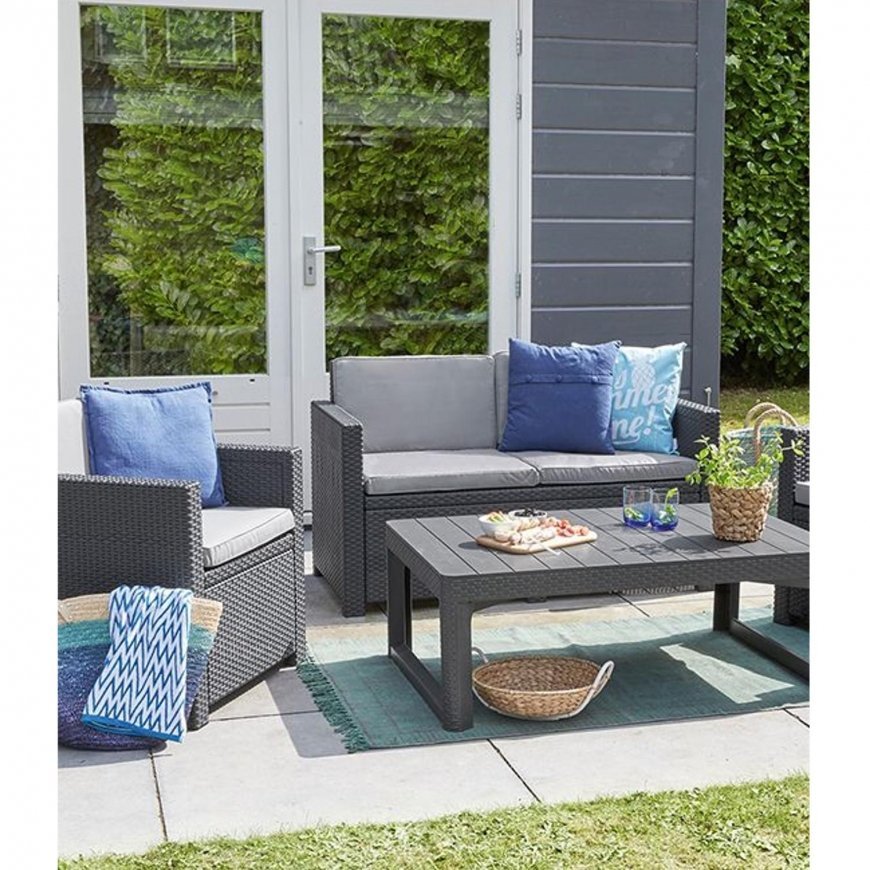 Stół dwupozycyjny Keter Allibert Rattan Lyon graphite – 3