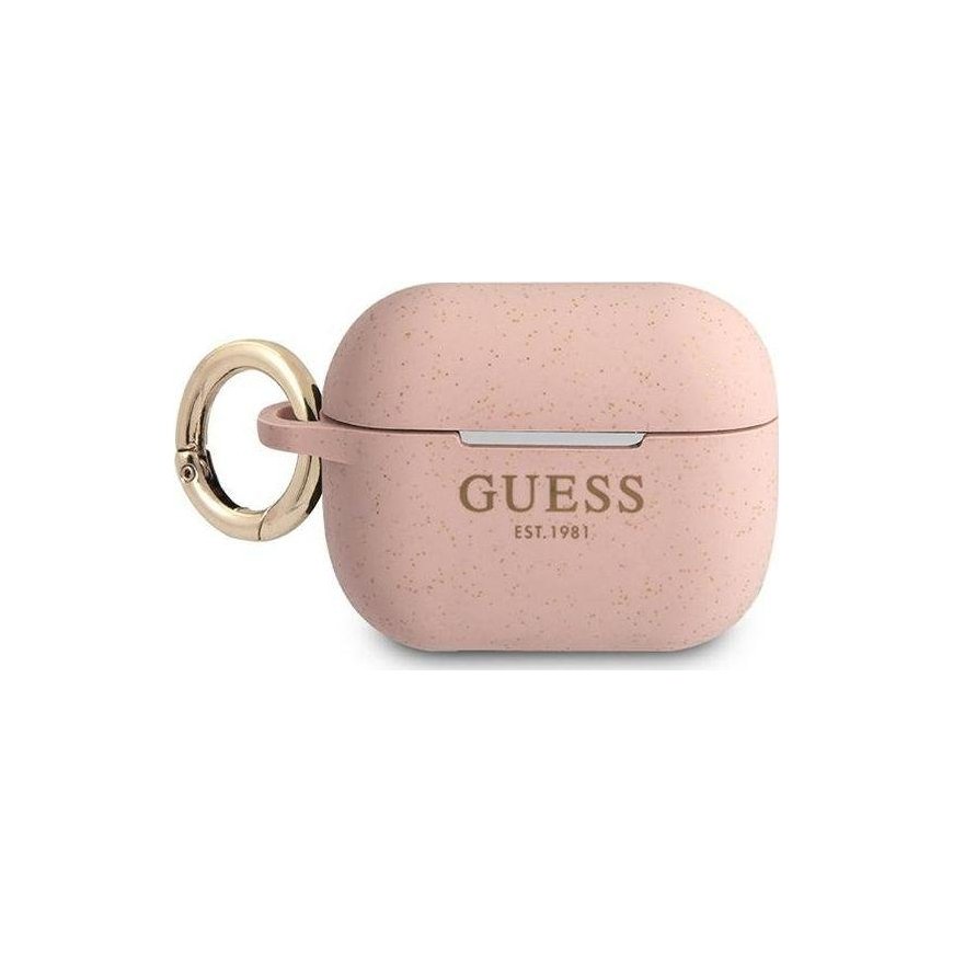 Guess GUAPSGGEP AirPods Pro cover pink/pink silicone glossy