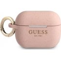 Guess GUAPSGGEP AirPods Pro cover pink/pink silicone glossy
