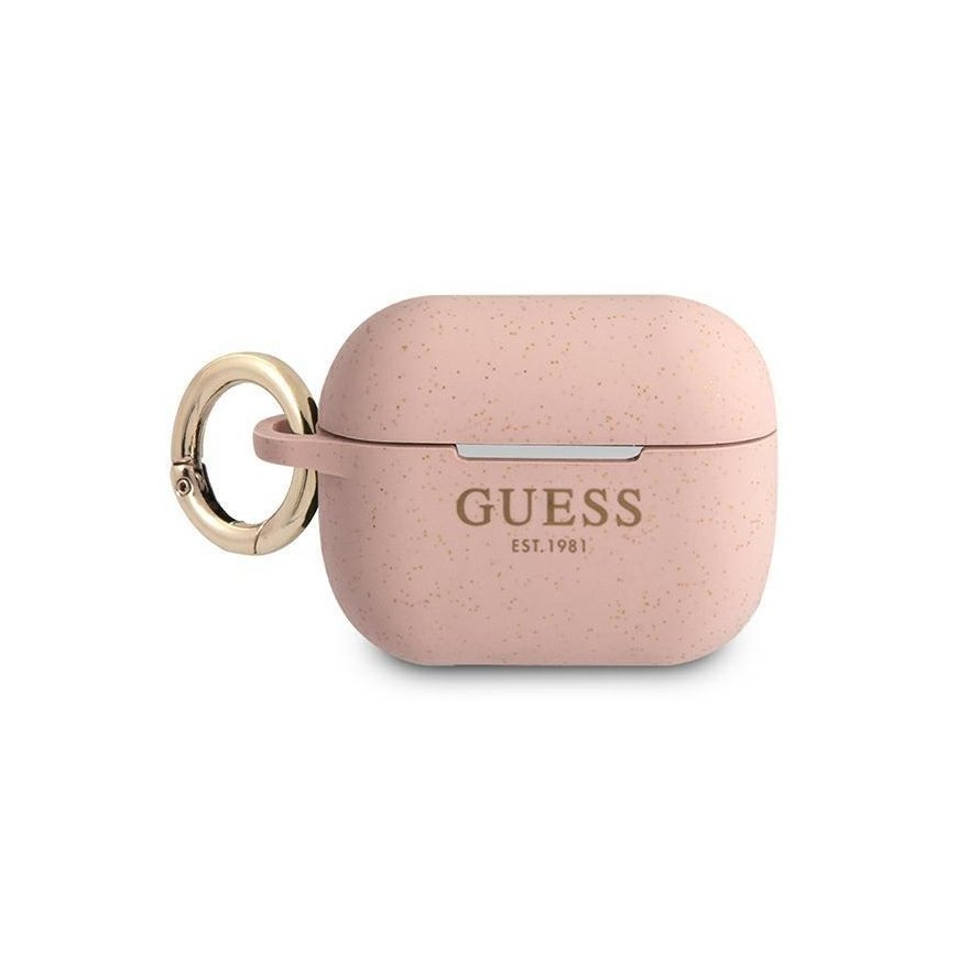 Guess GUAPSGGEP AirPods Pro cover pink/pink silicone glossy – 2