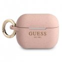 Guess GUAPSGGEP AirPods Pro dangtelis rožinis/rožinis silikoninis blizgus Guess GUAPSGGEP AirPods Pro dangtelis rožinis/rožinis silikoninis blizgus