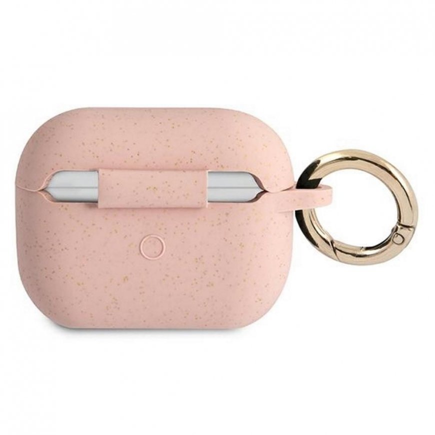 Guess GUAPSGGEP AirPods Pro dangtelis rožinis/rožinis silikoninis blizgus – 3