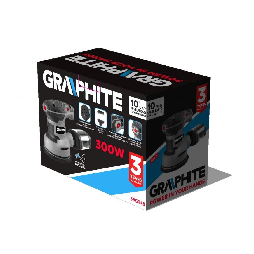 GRAPHITE Mimcentric grinding 300W, 125 mm foot – 9