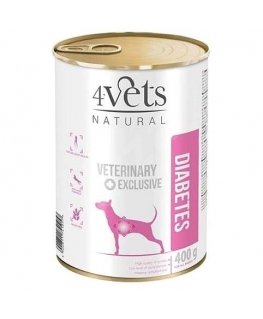 4VETS Natural Diabetes Dog - wet dog food - 400 g