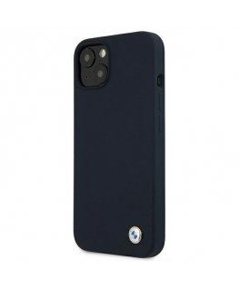 CASE BMW BMHCP13SSILNA iPhone 13 mini 5.4 inch dark blue/dark hardcase Silicone signature