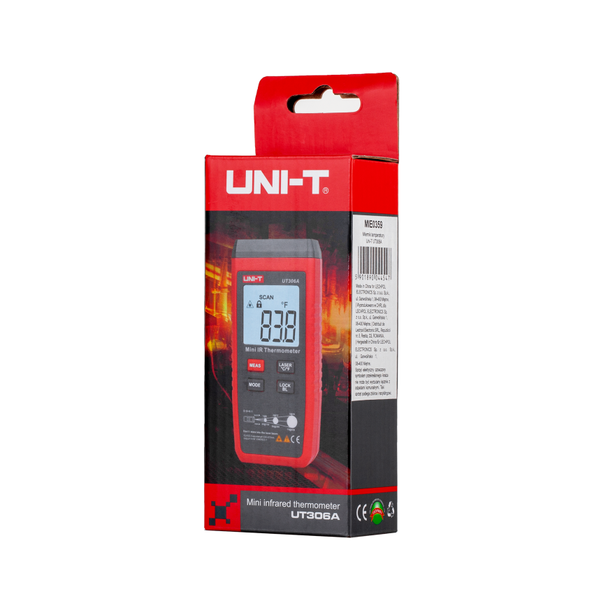 Infraraudonųjų spindulių temperatūros matuoklis Uni-T UT306A – 4