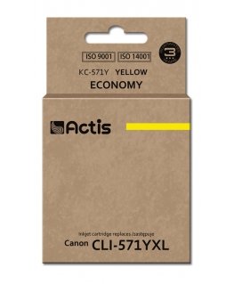 Actis KC-571Y tintes kārtridžs 1 pcs Saderība Standarta produktivitāte Dzeltens