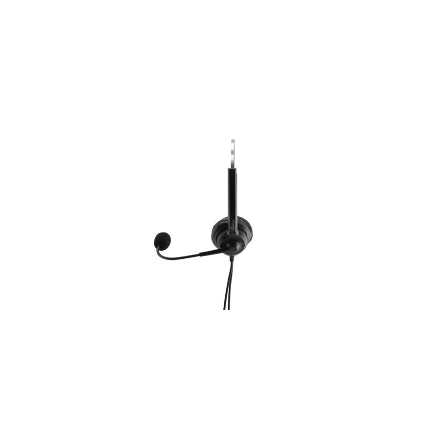 MediaRange MROS304 headphones/headset Wired Head-band Office/Call center Black, Silver – 2
