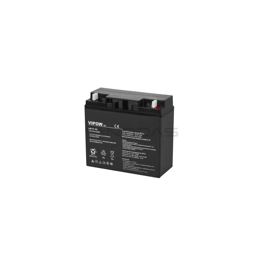 Lead battery VIPOW 12V 17Ah