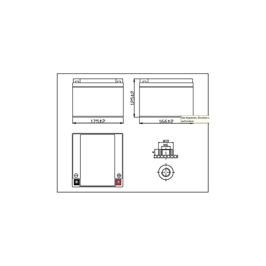 Lead battery VIPOW 12V 250Ah – 5